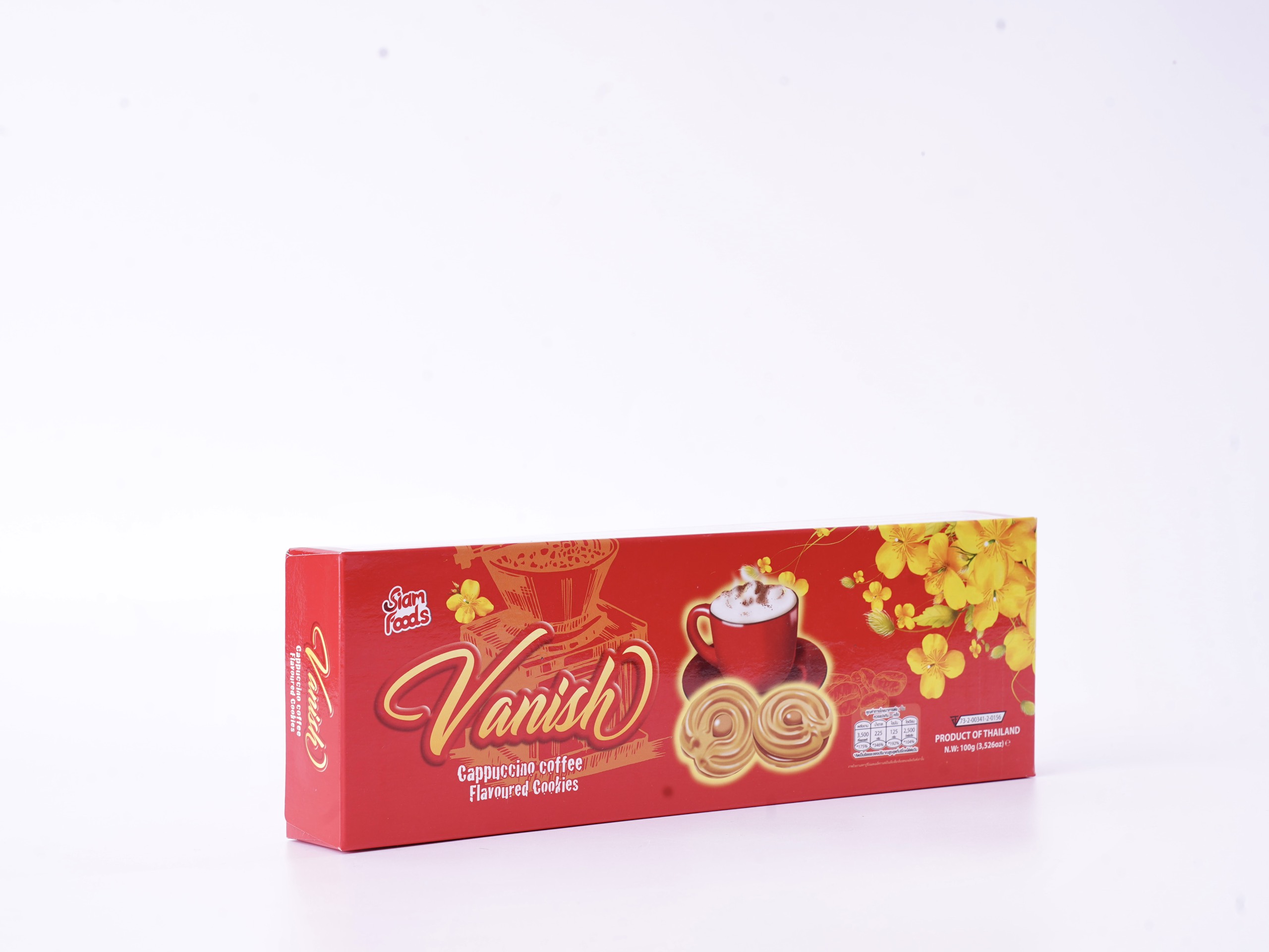 Bánh Quy Vanish hộp giấy dài 100g - Màu Đỏ
